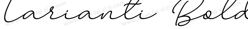 Larianti Bold字体转换